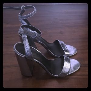 Metallic High Heel Sandals